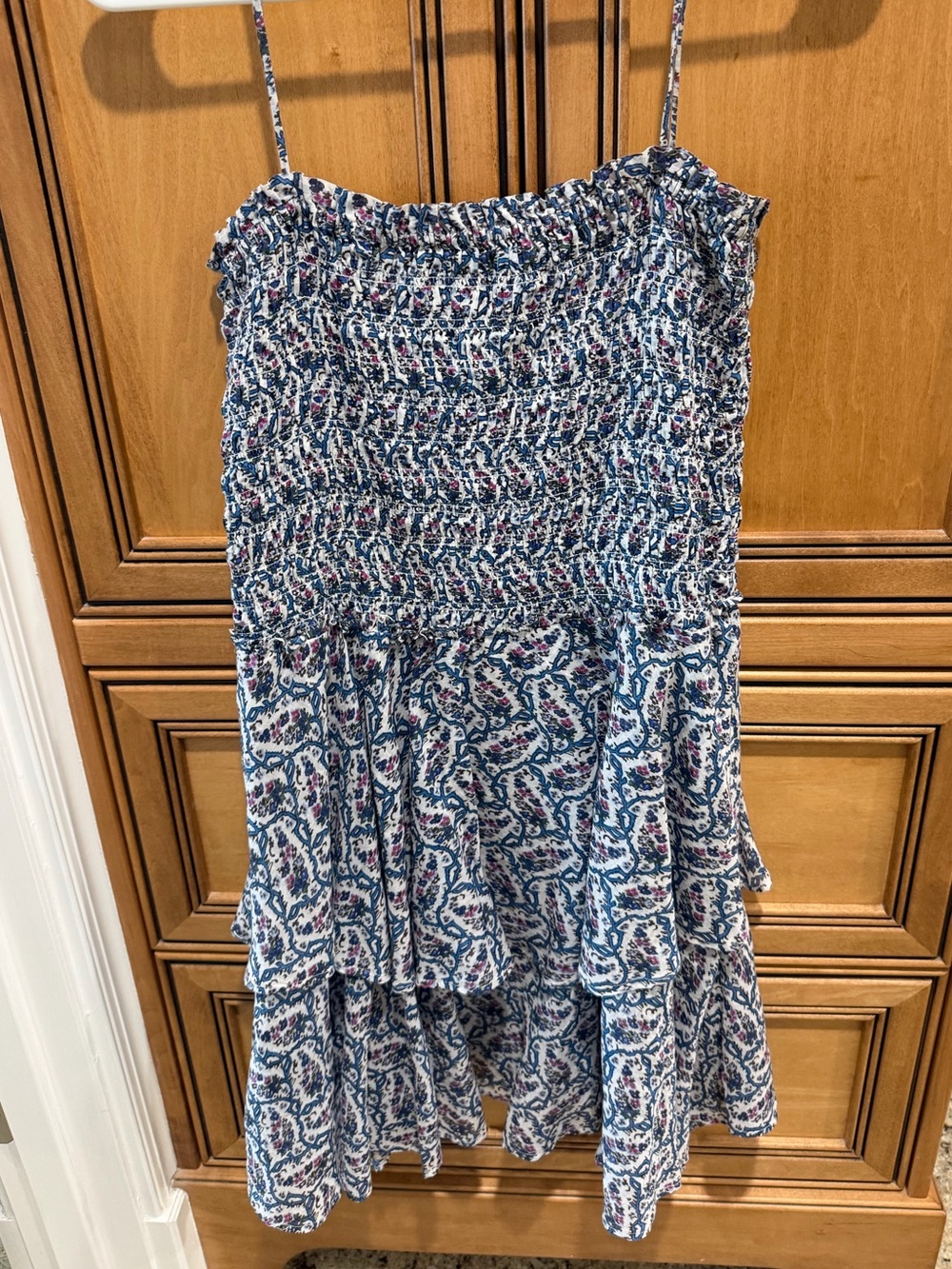 Isabel Marant Étoile Ecru Floral Tiered Ruffle Cotton Sundress - Picture 9 of 9